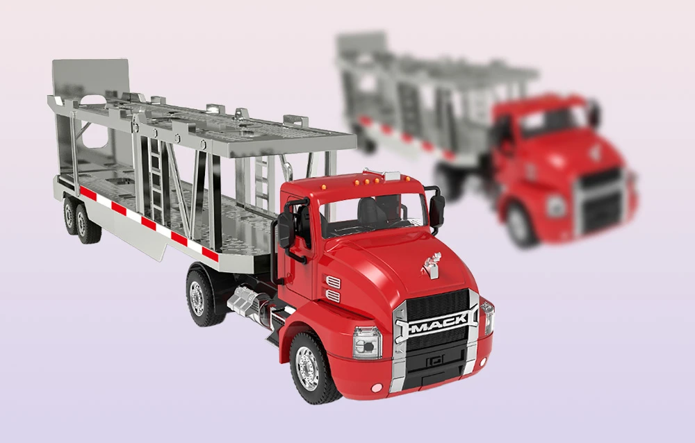 Nuotoliniu būdu valdomas sunkvežimis 1:26 Double Eagle (raudonas) (automobilių vežėjas) E583-003 aprašymas - Prekės nuotrauka Nuotoliniu būdu valdomas sunkvežimis 1:26 Double Eagle (raudonas) (automobilių vežėjas) E583-003 aprašymas - Prekės nuotrauka