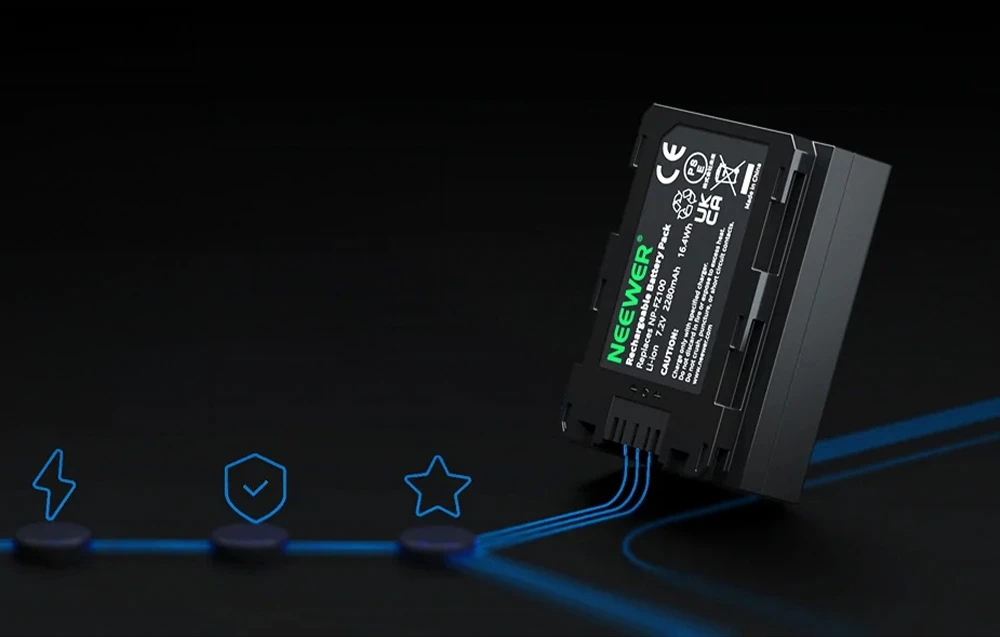 Replacement battery for Sony devices: NEEWER NP-FZ100 aprašymas - Prekės nuotrauka