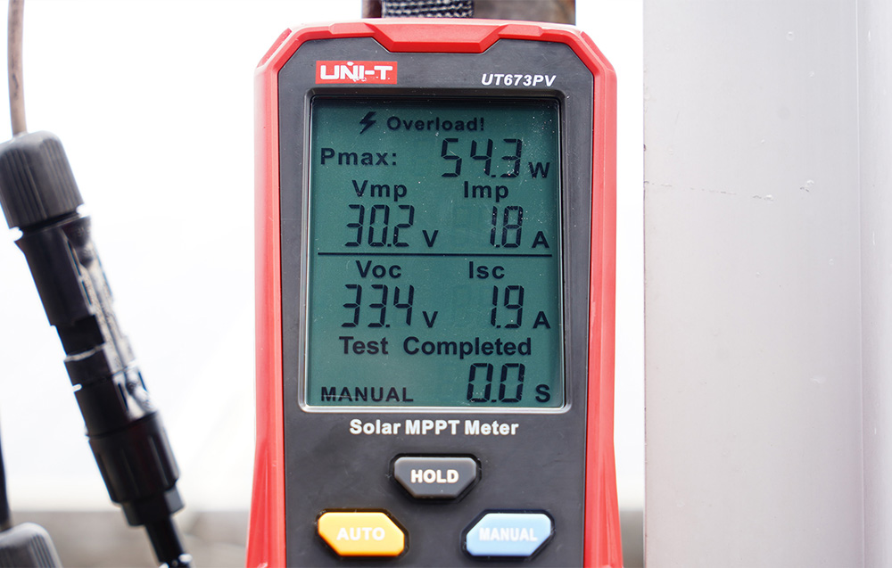 MPPT testeris, 5-800W, 0-35A, 12-60VDC, rankinis/auto režimas, UNI-T aprašymas - Prekės nuotrauka MPPT testeris, 5-800W, 0-35A, 12-60VDC, rankinis/auto režimas, UNI-T aprašymas - Prekės nuotrauka