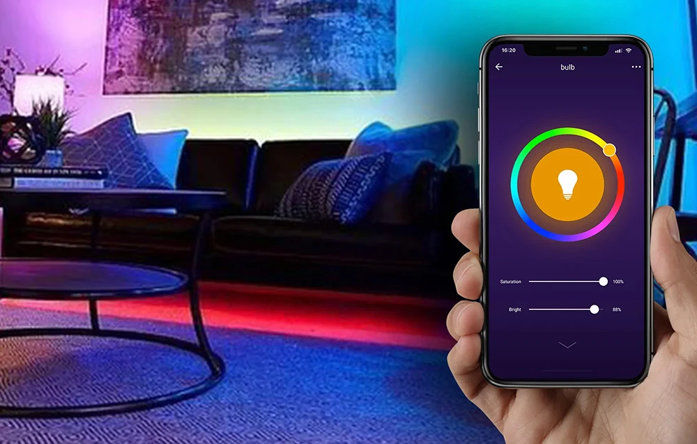 RGB Gosund WB4 8W 800lm Tuya smart LED bulb aprašymas - Prekės nuotrauka RGB Gosund WB4 8W 800lm Tuya smart LED bulb aprašymas - Prekės nuotrauka