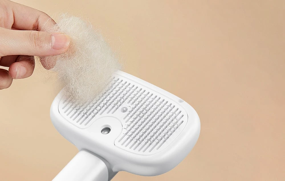 Rojeco plaukų priežiūros šepetys su garų funkcija (baltas) aprašymas - Prekės nuotrauka
