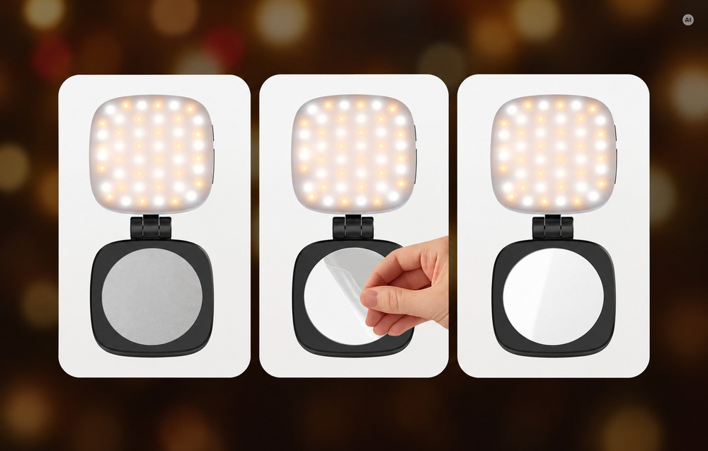 LED Lemputė - NEEWER BASICS NL48B Asmenukių Lemputė 48 LED 2 W 2 700–5 600 K 850 mAh USB-C aprašymas - Prekės nuotrauka