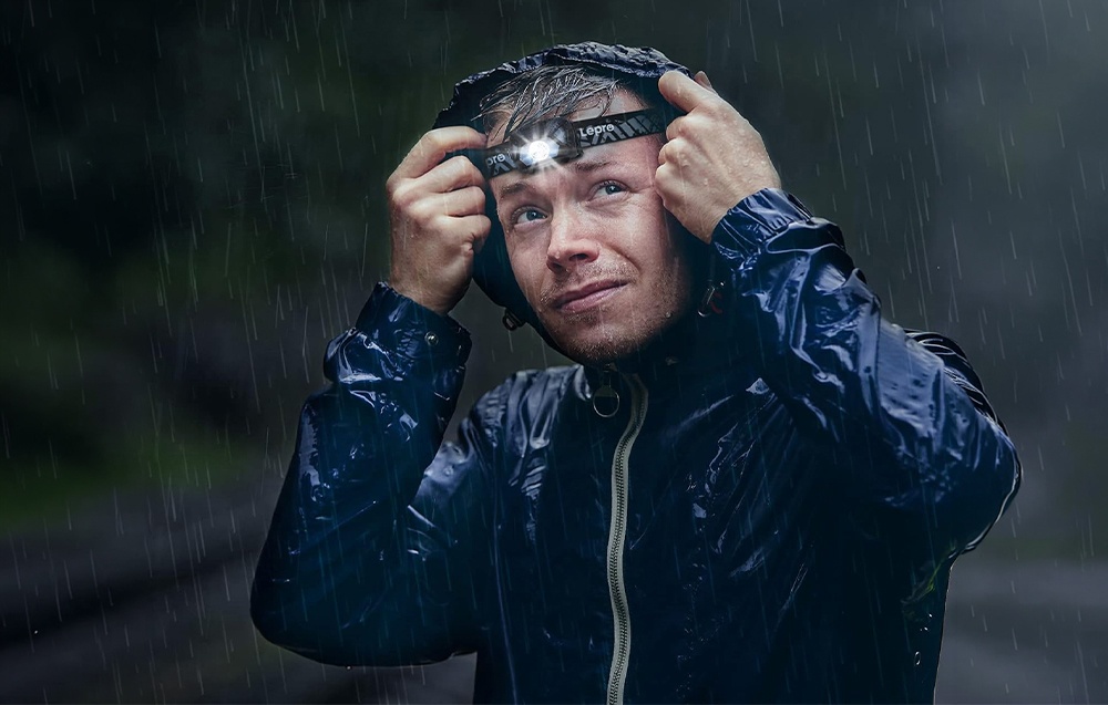 Lepro Head Torch Rechargeable (2 Pack) - wodoszczelne lampki czołowe LED USB-C IPX6 (2 pack) aprašymas - Prekės nuotrauka