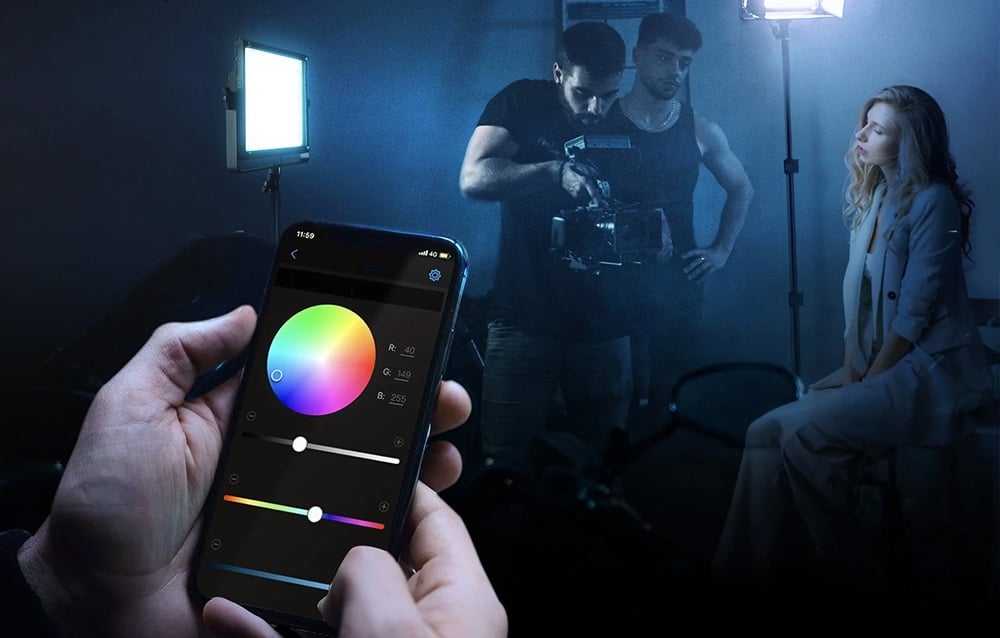 LED vaizdo šviestuvai „Neewer“, 2 vnt., 1200RGB, 60W, V4 aprašymas - Prekės nuotrauka LED vaizdo šviestuvai „Neewer“, 2 vnt., 1200RGB, 60W, V4 aprašymas - Prekės nuotrauka