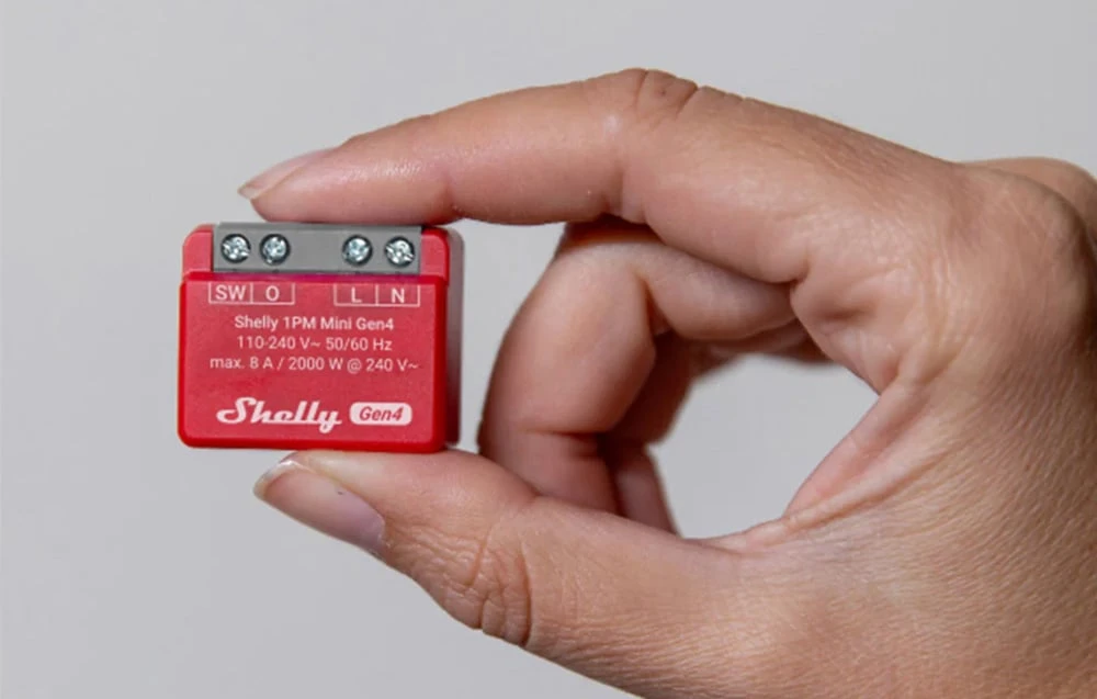 2 „Shelly 1PM Mini Gen4“ „Zigbee“ / „Matter“ valdiklių rinkinys aprašymas - Prekės nuotrauka