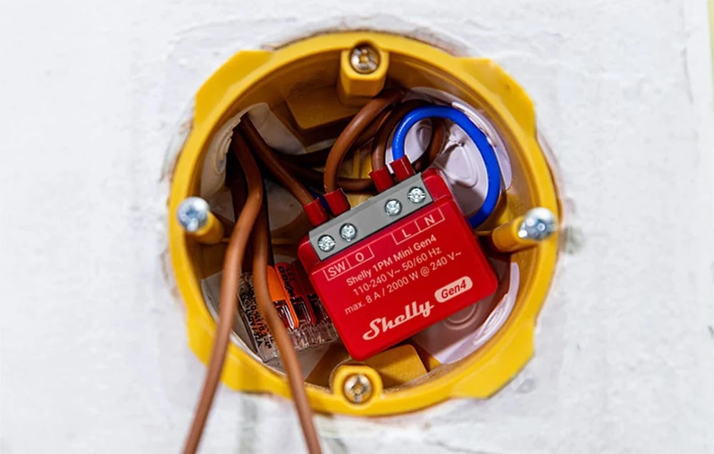 2 „Shelly 1PM Mini Gen4“ „Zigbee“ / „Matter“ valdiklių rinkinys aprašymas - Prekės nuotrauka