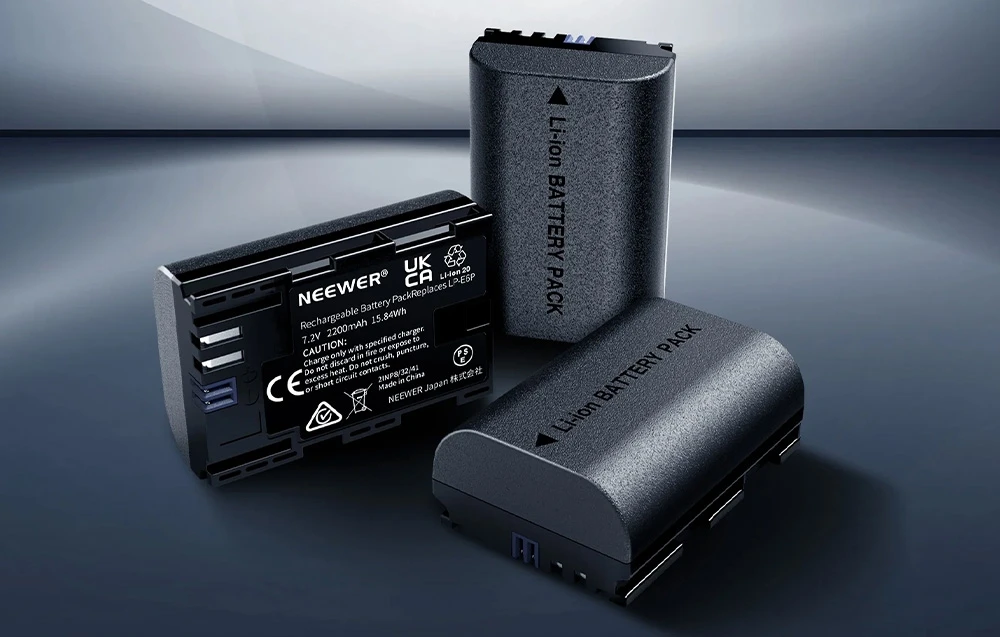 Set of 3 replacement batteries for Canon cameras: NEEWER LP-E6NH aprašymas - Prekės nuotrauka