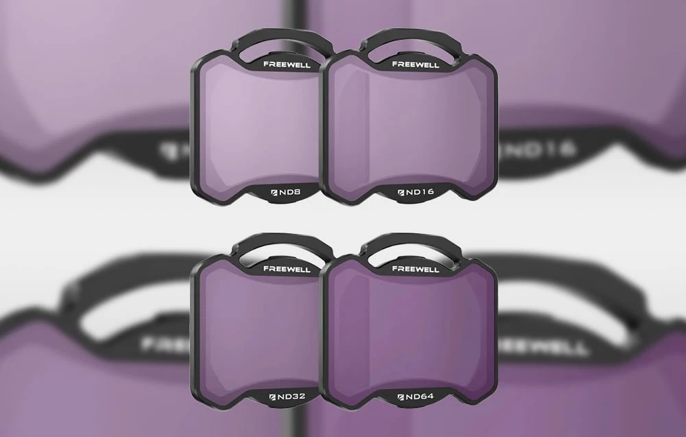 4 filtrų rinkinys ND8 16 32 64 Freewell skirtas DJI Avata 2 aprašymas - Prekės nuotrauka