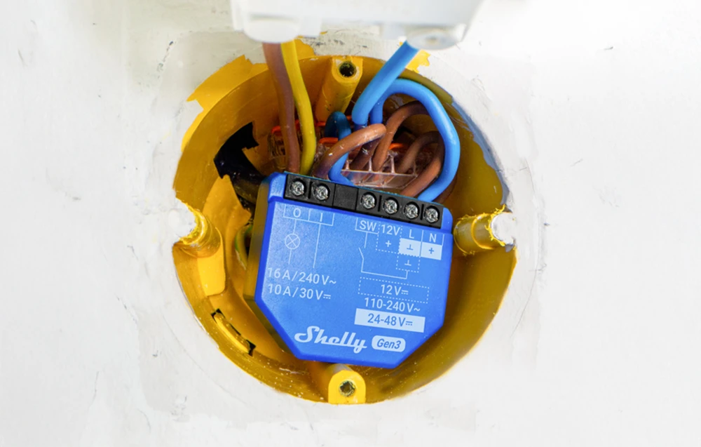 Shelly 1 Gen3 1 kanalo relė 16A (Wifi, Bluetooth) aprašymas - Prekės nuotrauka Shelly 1 Gen3 1 kanalo relė 16A (Wifi, Bluetooth) aprašymas - Prekės nuotrauka