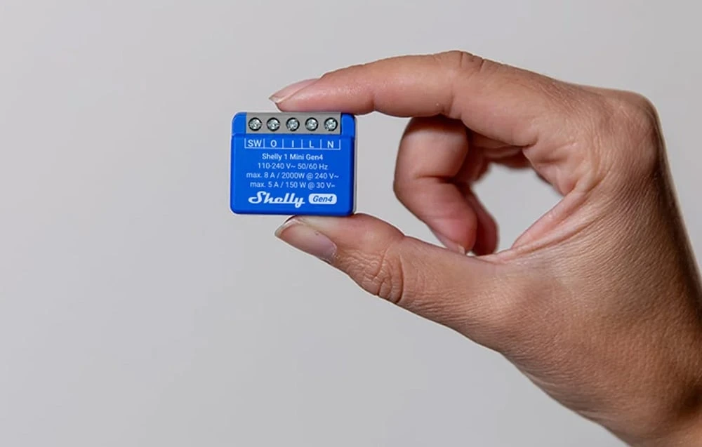 Shelly 1 Mini Gen4 1 kanalo relė 8A (WiFi, Bluetooth, Zigbee, Matter) aprašymas - Prekės nuotrauka Shelly 1 Mini Gen4 1 kanalo relė 8A (WiFi, Bluetooth, Zigbee, Matter) aprašymas - Prekės nuotrauka