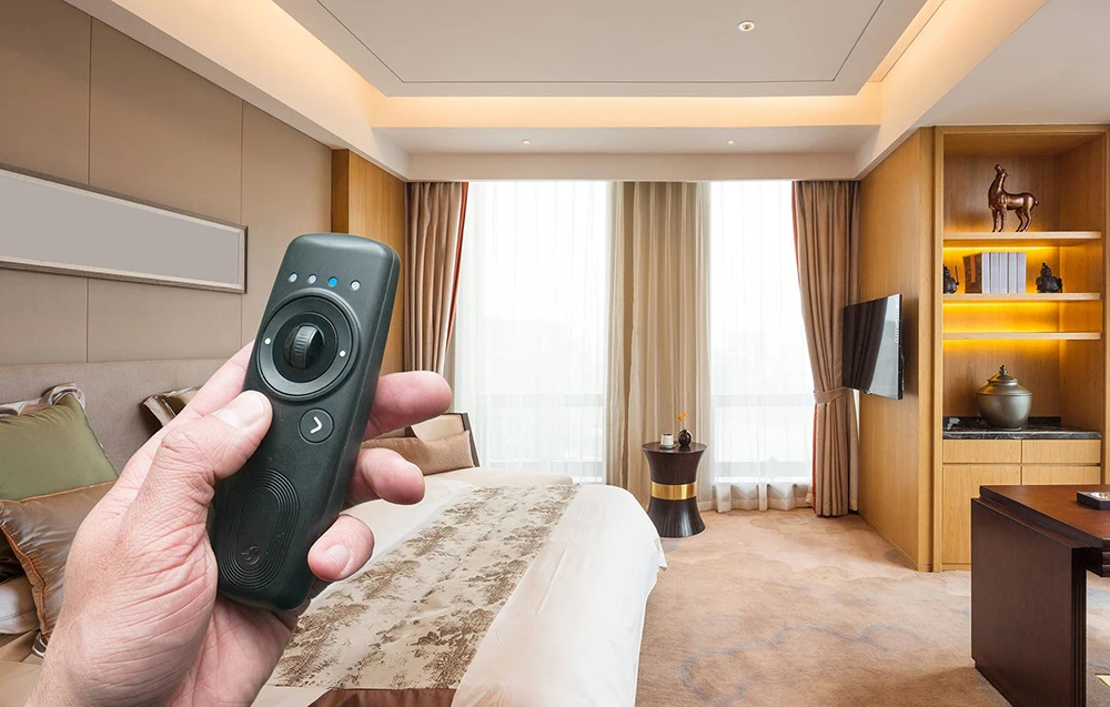 Shelly BLU Remote Control ZB, Bluetooth + Zigbee nuotolinio valdymo pultas, juodas aprašymas - Prekės nuotrauka