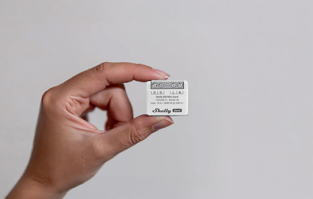 SHELLY EM Mini Gen4 Energy Meter, 2 pieces aprašymas - Prekės nuotrauka