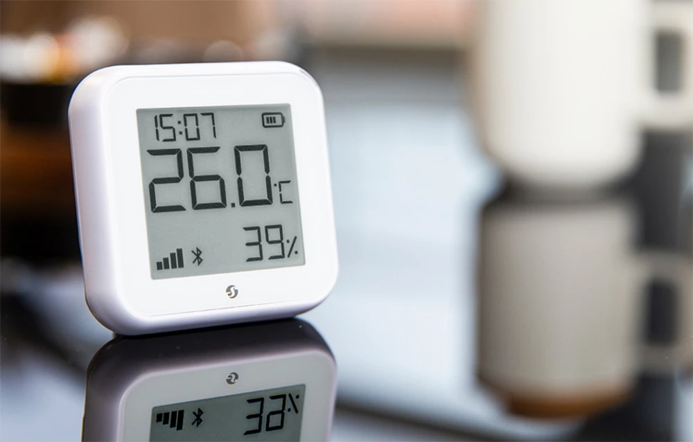 Temperatūros ir drėgmės jutiklis WIFI Shelly H&T gen3 (balta) aprašymas - Prekės nuotrauka