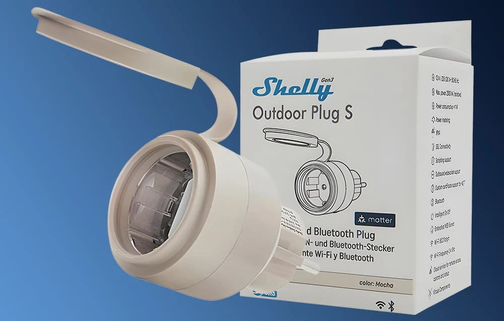 Shelly Plug S Gen3 lauko išmanusis kištukas Mocha aprašymas - Prekės nuotrauka Shelly Plug S Gen3 lauko išmanusis kištukas Mocha aprašymas - Prekės nuotrauka