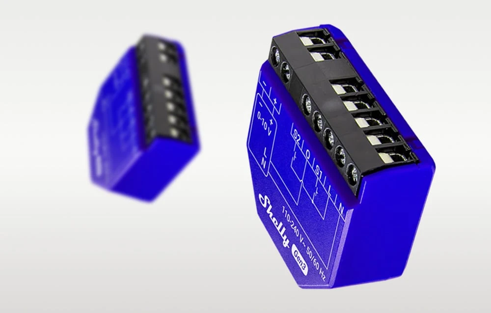 Shelly Gen3 Dimmer 0/1-10V PM šviesos intensyvuno valdiklis (Wifi, Bluetooth) aprašymas - Prekės nuotrauka Shelly Gen3 Dimmer 0/1-10V PM šviesos intensyvuno valdiklis (Wifi, Bluetooth) aprašymas - Prekės nuotrauka