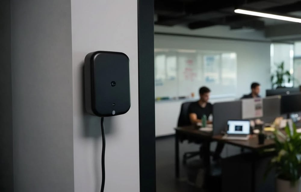 Shelly Presence Gen4 juodas mmWave buvimo sensorius (Wi-Fi, Bluetooth, Zigbee, Matter) aprašymas - Prekės nuotrauka Shelly Presence Gen4 juodas mmWave buvimo sensorius (Wi-Fi, Bluetooth, Zigbee, Matter) aprašymas - Prekės nuotrauka