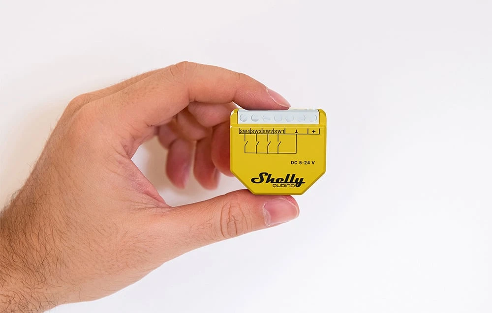 Shelly Qubino Wave i4 DC – keturių įėjimų Z-Wave™ valdiklis. aprašymas - Prekės nuotrauka