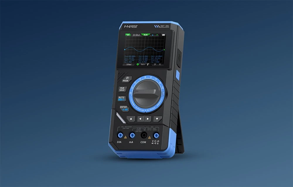 SigGen 3-in-1 FNIRSI DST-201 handheld digital multimeter with oscilloscope aprašymas - Prekės nuotrauka