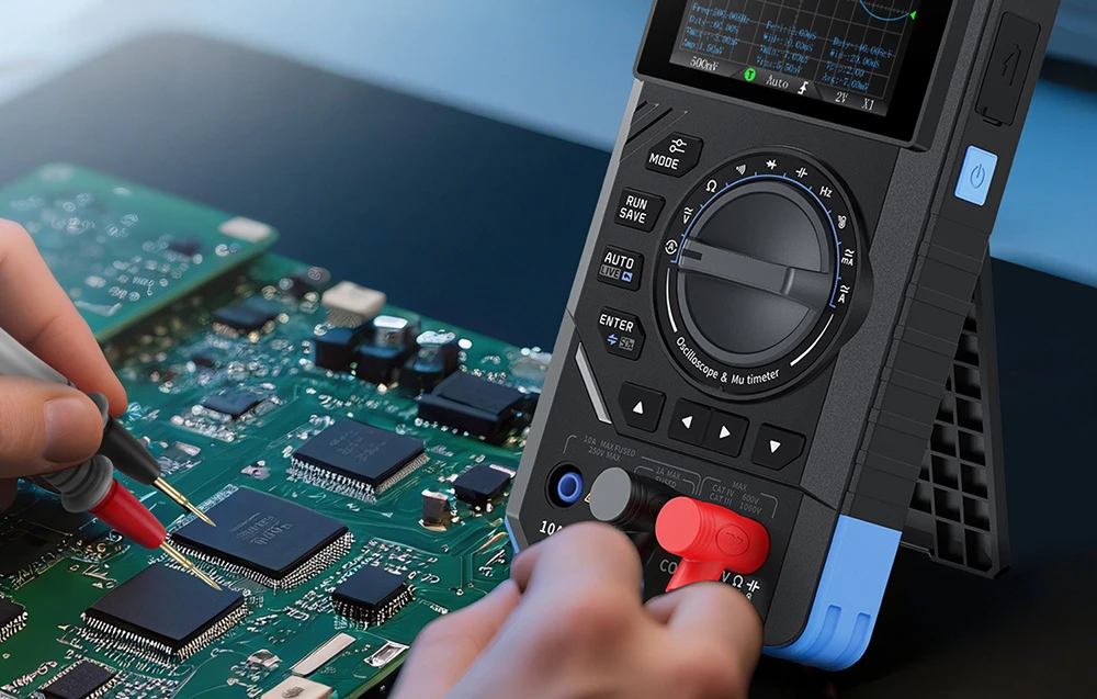 SigGen 3-in-1 FNIRSI DST-201 handheld digital multimeter with oscilloscope aprašymas - Prekės nuotrauka