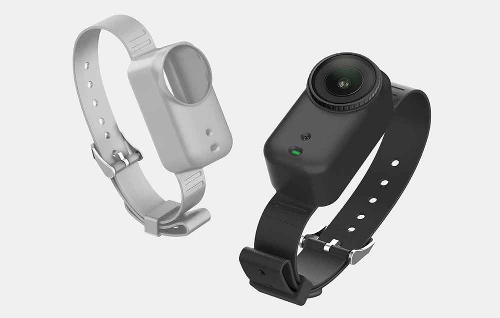 Silicone band / Pet collar Puluz for DJI Osmo Nano (Gray) aprašymas - Prekės nuotrauka