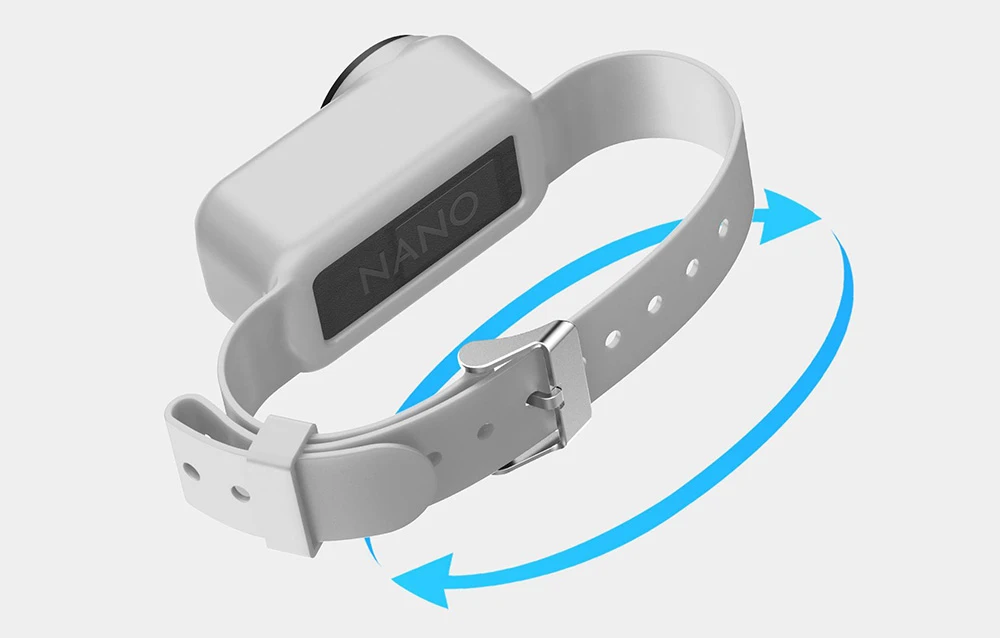 Silicone band / Pet collar Puluz for DJI Osmo Nano (Gray) aprašymas - Prekės nuotrauka