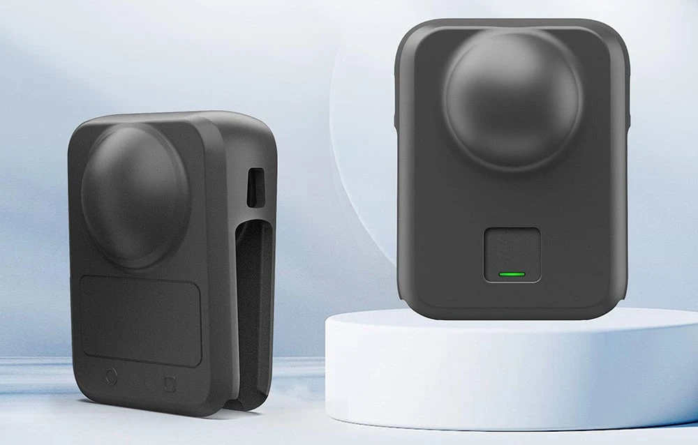 Silikoninis dėklas with Lens Cover PULUZ for DJI Osmo 360 (Juodas) aprašymas - Prekės nuotrauka