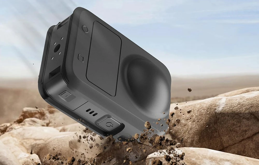 Silikoninis dėklas with Lens Cover PULUZ for DJI Osmo 360 (Juodas) aprašymas - Prekės nuotrauka