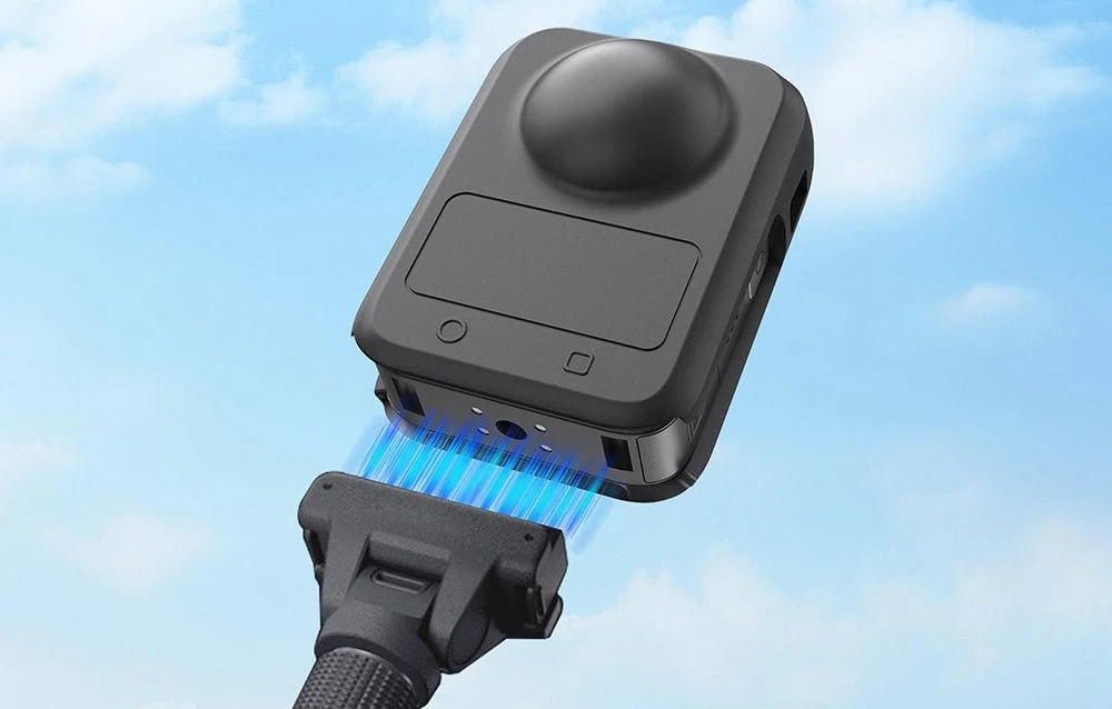 Silikoninis dėklas with Lens Cover PULUZ for DJI Osmo 360 (Juodas) aprašymas - Prekės nuotrauka