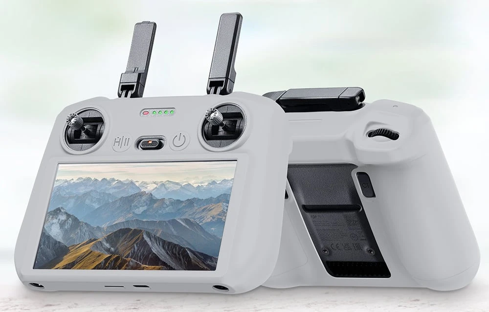 Silikoninis apsauginis dėklas PULUZ, skirtas DJI RC 2 (pilkas) aprašymas - Prekės nuotrauka