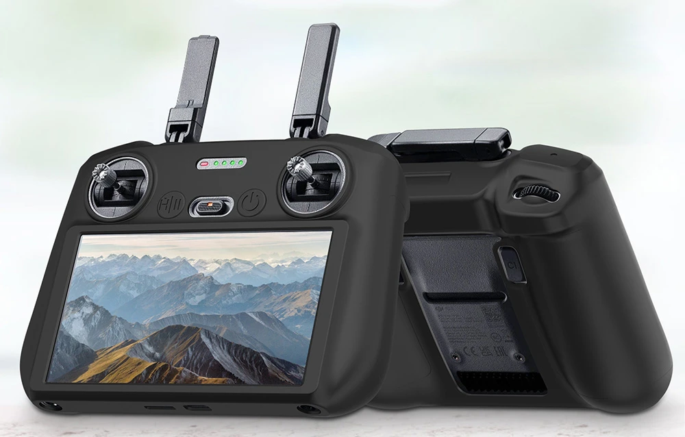 Silikoninis apsauginis dėklas PULUZ skirtas DJI RC 2 (juodas) aprašymas - Prekės nuotrauka