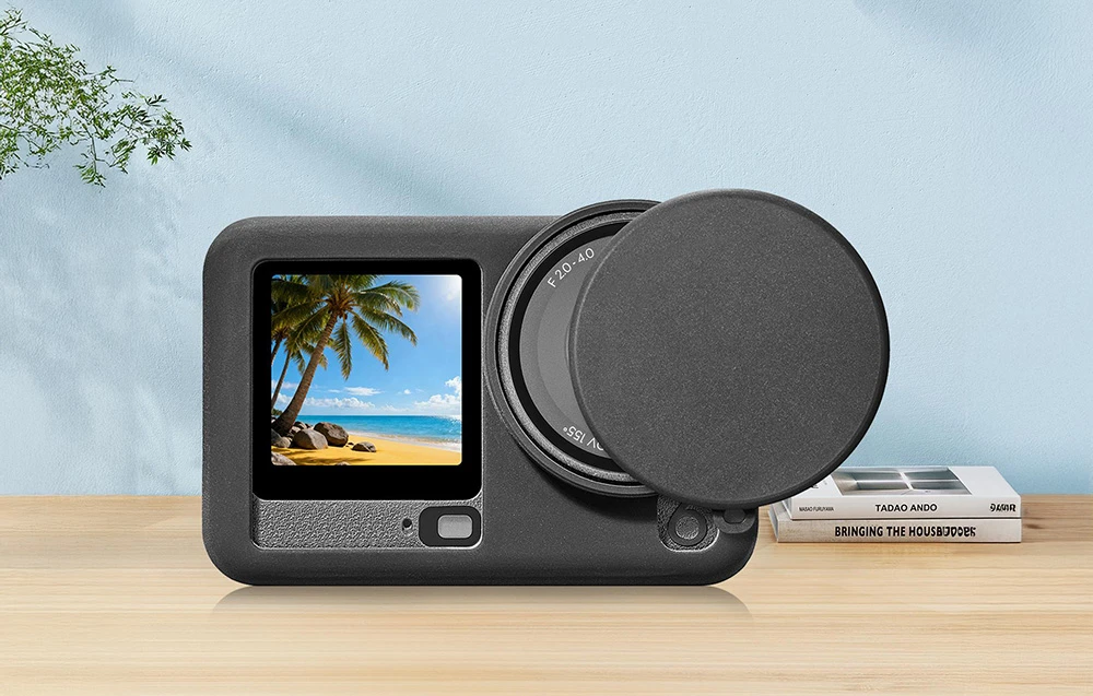 Silicone protective case Puluz with strap for DJI Osmo Action 6 aprašymas - Prekės nuotrauka