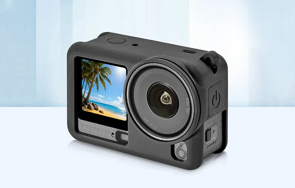 Silicone protective case Puluz with strap for DJI Osmo Action 6 aprašymas - Prekės nuotrauka