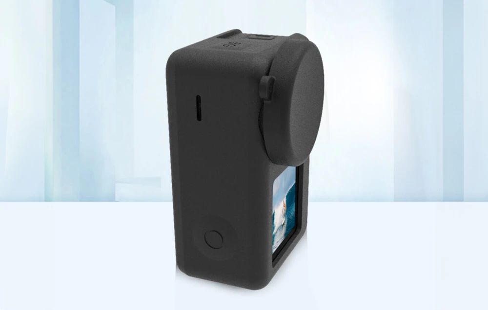 Silikoninis dėklas Puluz skirtas DJI Osmo Action 4/3 su objektyvo dangteliu (juodas) aprašymas - Prekės nuotrauka Silikoninis dėklas Puluz skirtas DJI Osmo Action 4/3 su objektyvo dangteliu (juodas) aprašymas - Prekės nuotrauka