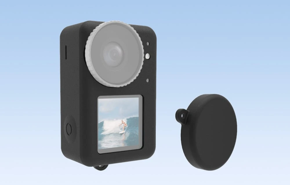 Silikoninis dėklas Puluz skirtas DJI Osmo Action 4/3 su objektyvo dangteliu (juodas) aprašymas - Prekės nuotrauka Silikoninis dėklas Puluz skirtas DJI Osmo Action 4/3 su objektyvo dangteliu (juodas) aprašymas - Prekės nuotrauka