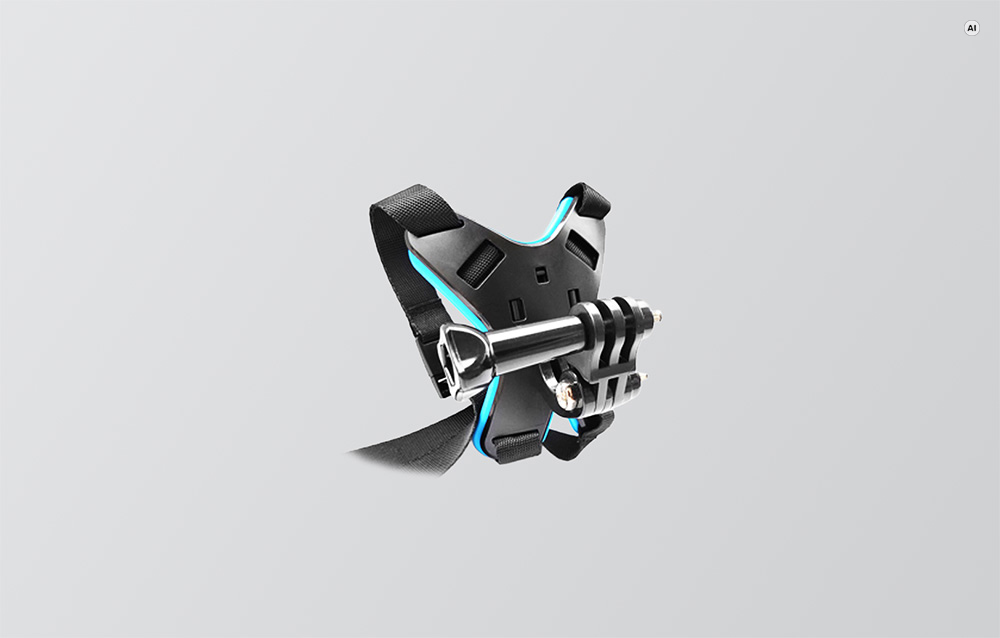 SJCAM Motorcycle Helmet Chin Strap Holder aprašymas - Prekės nuotrauka