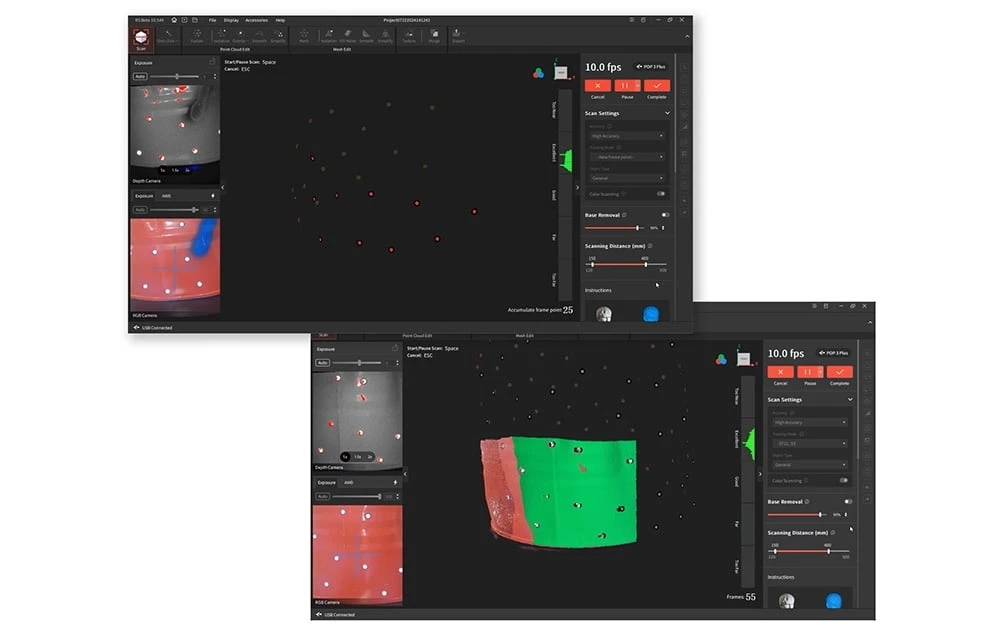 Revopoint POP 3 Plus 3D skeneris aprašymas - Prekės nuotrauka