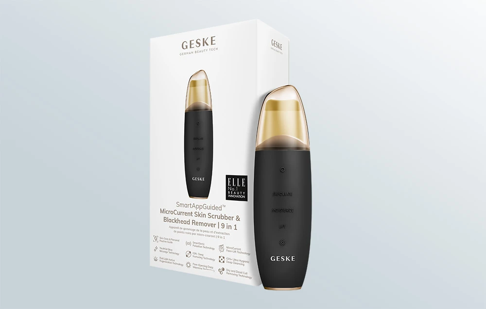 GESKE 9 IN 1 MICROCURRENT odos šveitimo ir inkštirų šalinimo prietaisas aprašymas - Prekės nuotrauka GESKE 9 IN 1 MICROCURRENT odos šveitimo ir inkštirų šalinimo prietaisas aprašymas - Prekės nuotrauka