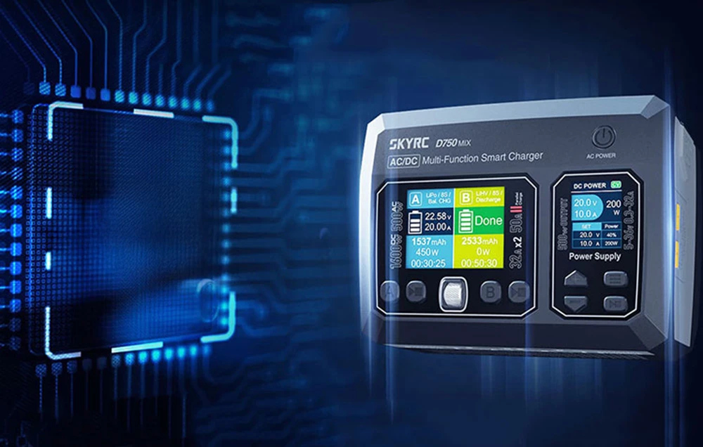 „SkyRC D750 MIX“ įkroviklis aprašymas - Prekės nuotrauka