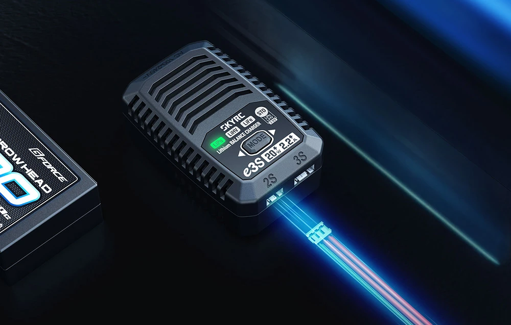 SkyRC e3S 2S/3S charger aprašymas - Prekės nuotrauka