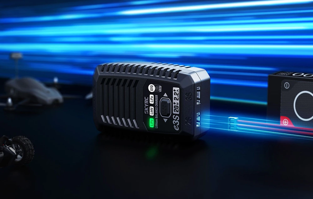 SkyRC e3S 2S/3S charger aprašymas - Prekės nuotrauka