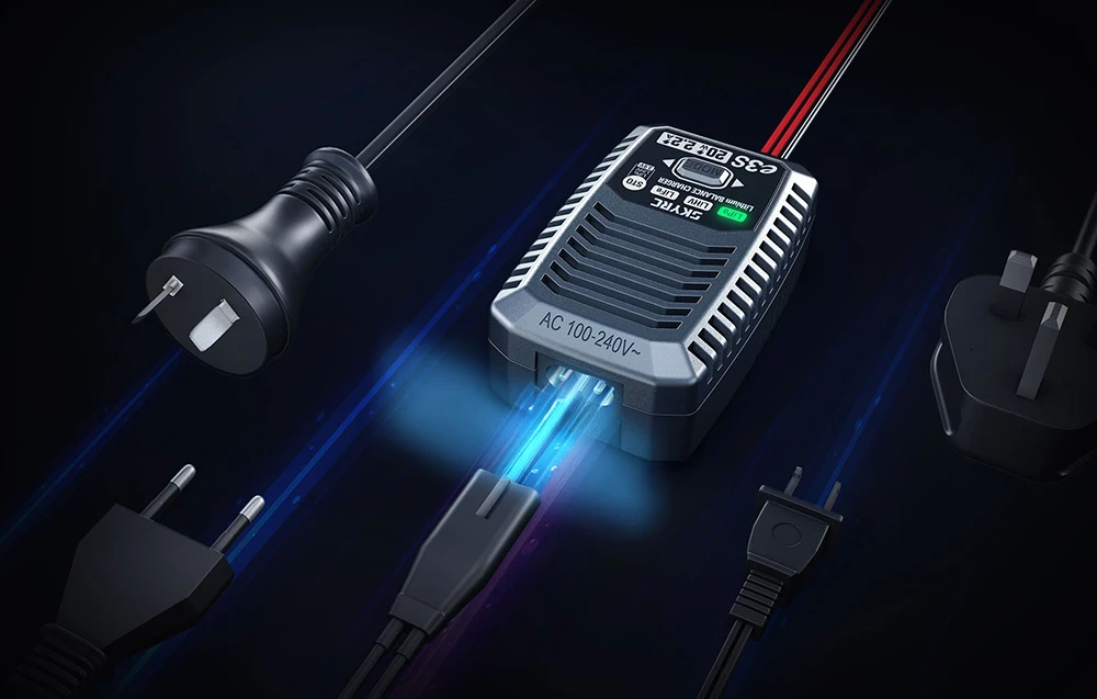SkyRC e3S 2S/3S charger aprašymas - Prekės nuotrauka