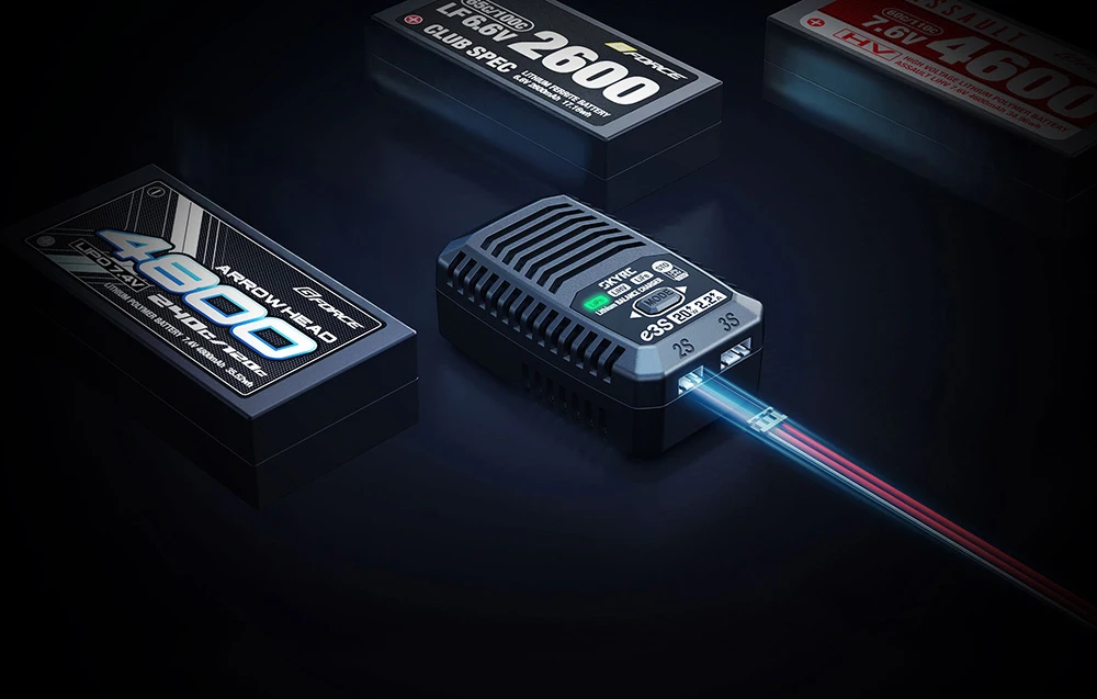 SkyRC e3S 2S/3S charger aprašymas - Prekės nuotrauka