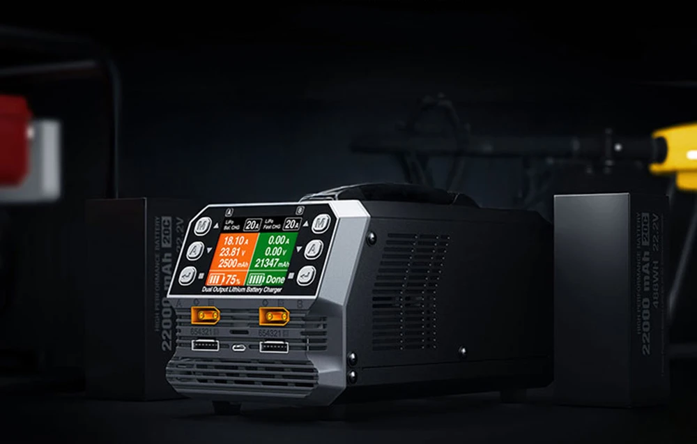 „SkyRC PC1080neo“ dviejų kanalų ličio baterijų įkroviklis aprašymas - Prekės nuotrauka