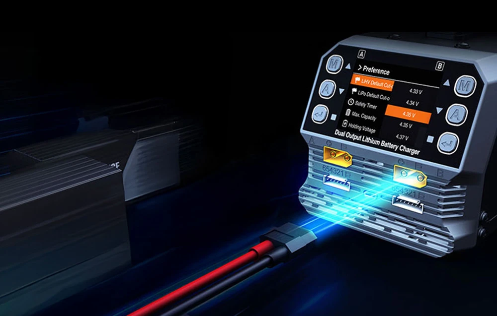 „SkyRC PC1080neo“ dviejų kanalų ličio baterijų įkroviklis aprašymas - Prekės nuotrauka
