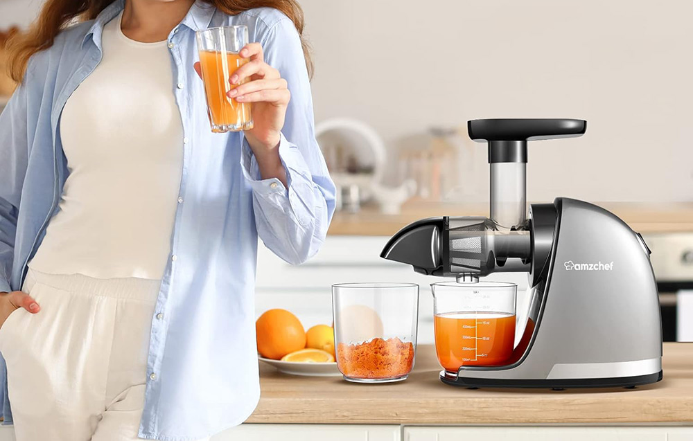 Lėta sulčiaspaudė AMZCHEF 1501-GA (pilka) aprašymas - Prekės nuotrauka Lėta sulčiaspaudė AMZCHEF 1501-GA (pilka) aprašymas - Prekės nuotrauka