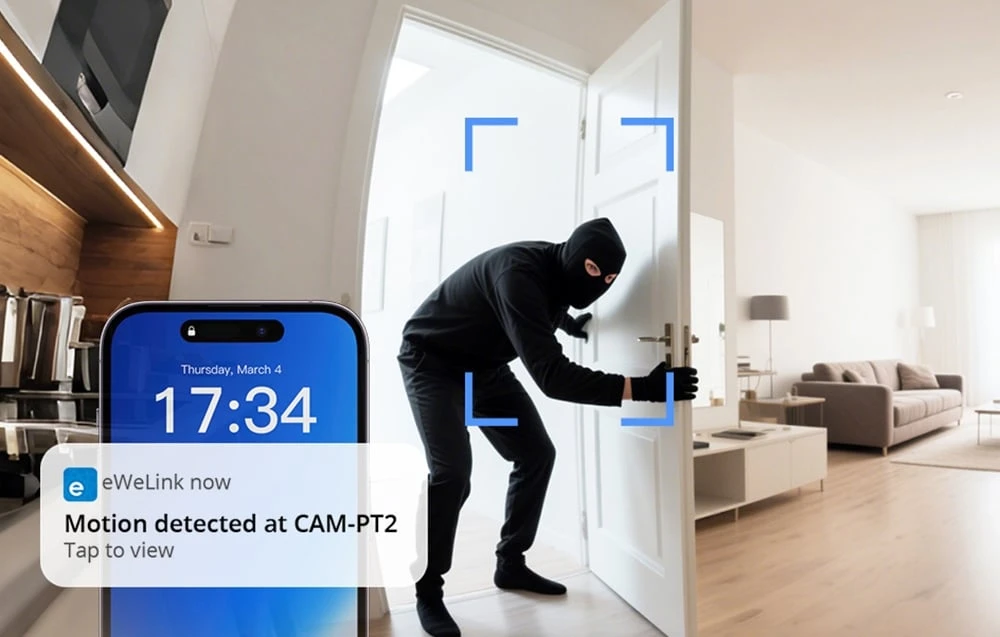 Sonoff CAM Pan-Tilt 2 išmanioji Wifi kamera 360° aprašymas - Prekės nuotrauka