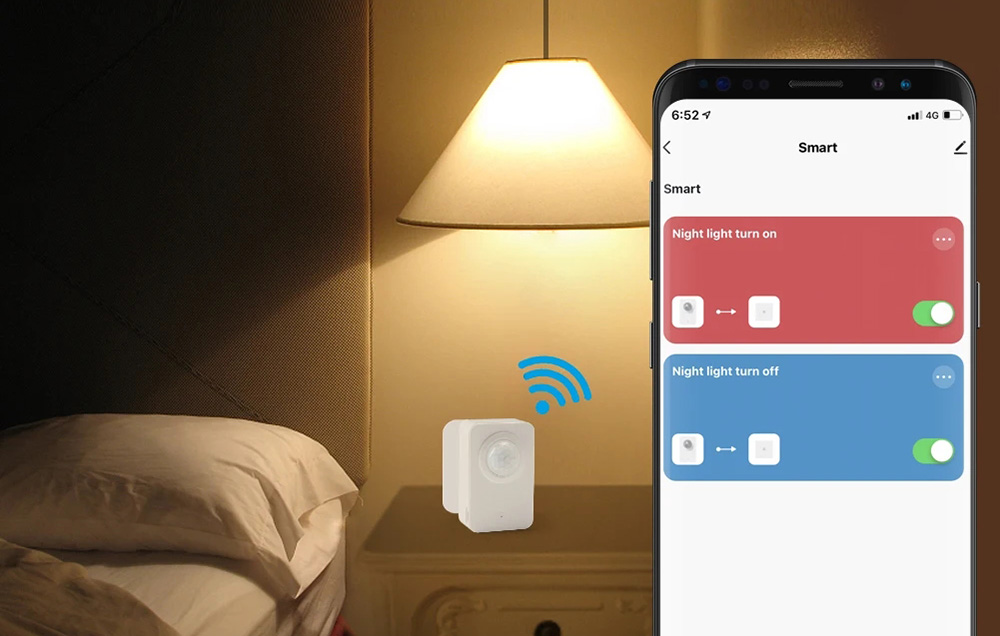 Išmanusis judesio jutiklis Wi-Fi Gosund S4 aprašymas - Prekės nuotrauka Išmanusis judesio jutiklis Wi-Fi Gosund S4 aprašymas - Prekės nuotrauka