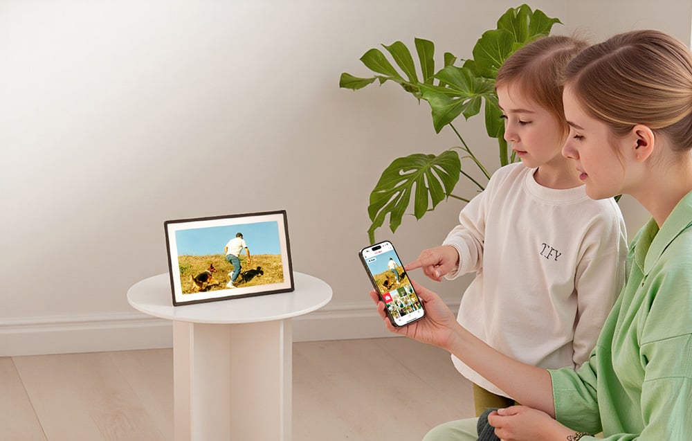 Monitorius Smart Photo Frame Lexar PX-110BLKGLR (juodas) 11" aprašymas - Prekės nuotrauka