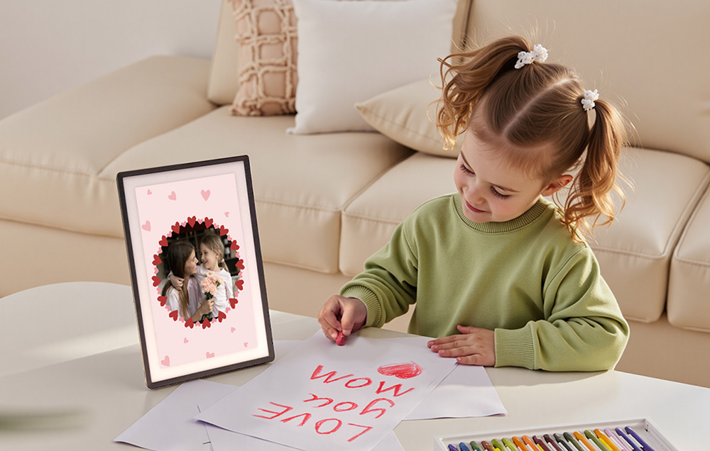 Monitorius Smart Photo Frame Lexar PX-110BLKGLR (juodas) 11" aprašymas - Prekės nuotrauka