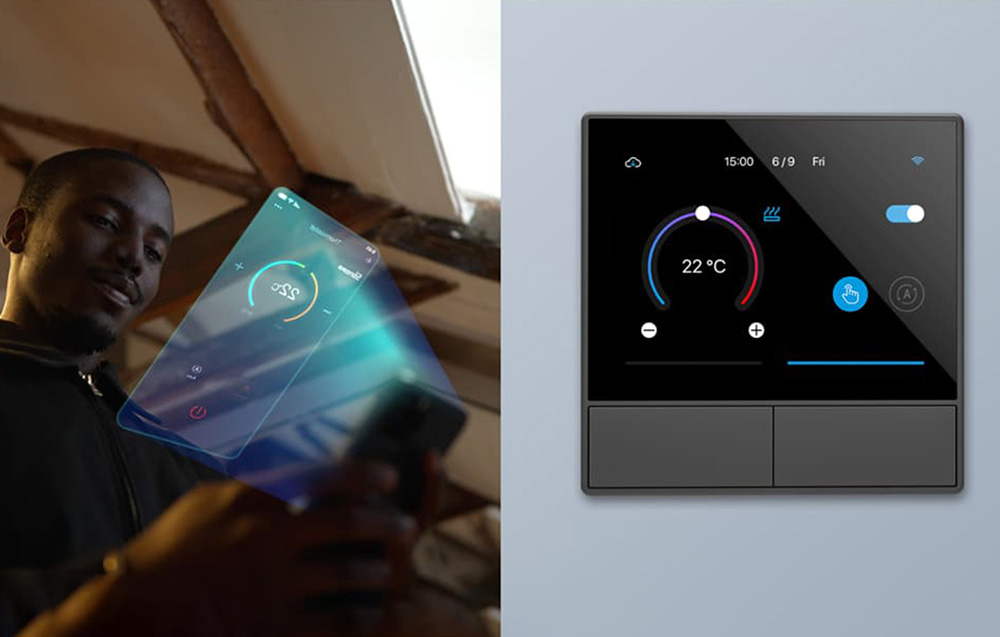 Sonoff NSPanel išmanusis WiFi sieninis jungiklis su LED valdymo skydeliu termostatu ir jungiklio funkcijomis aprašymas - Prekės nuotrauka